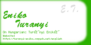 eniko turanyi business card